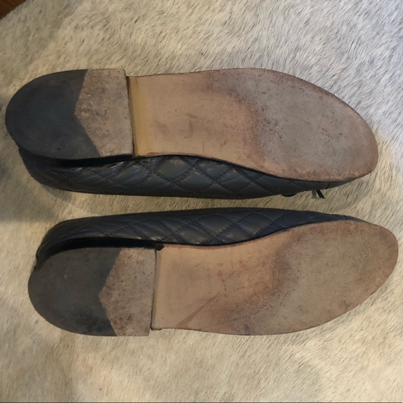 AUTHENTIC CHANEL ballerina flats grey size 39.5 - Picture 4 of 6